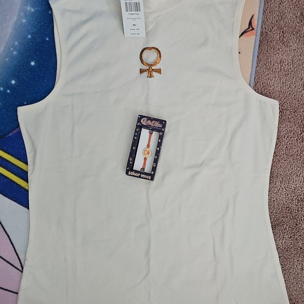 Hot Topic Sailor Venus Cream Sleeveless Top